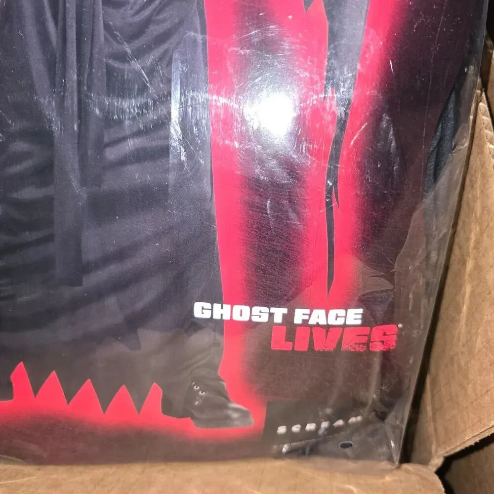 Ghost Face Bleeding Child Halloween Costume Med 8-10 Child NWT